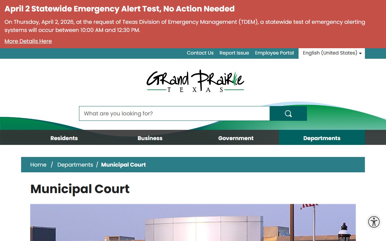 Grand Prairie Police Department records portal