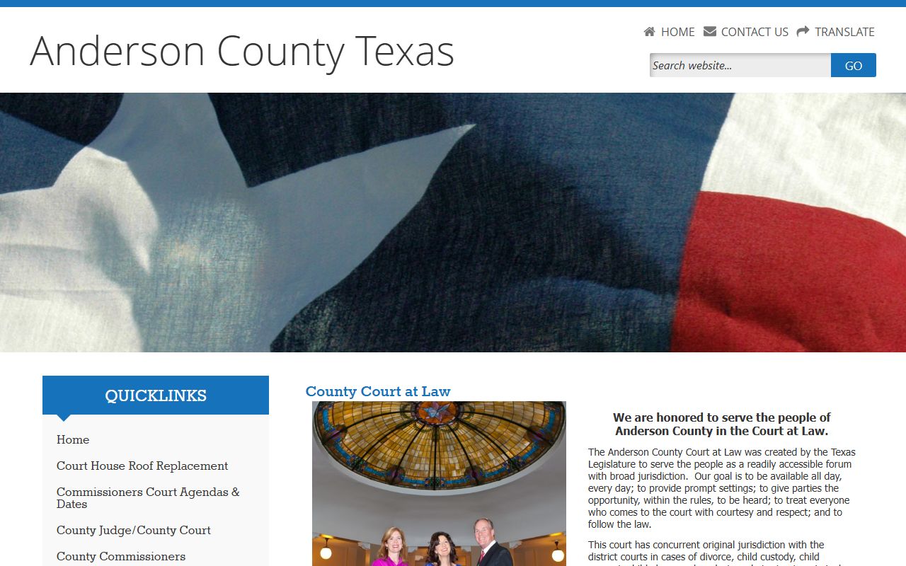 Anderson County District Clerk portal - Anderson County Felony Records