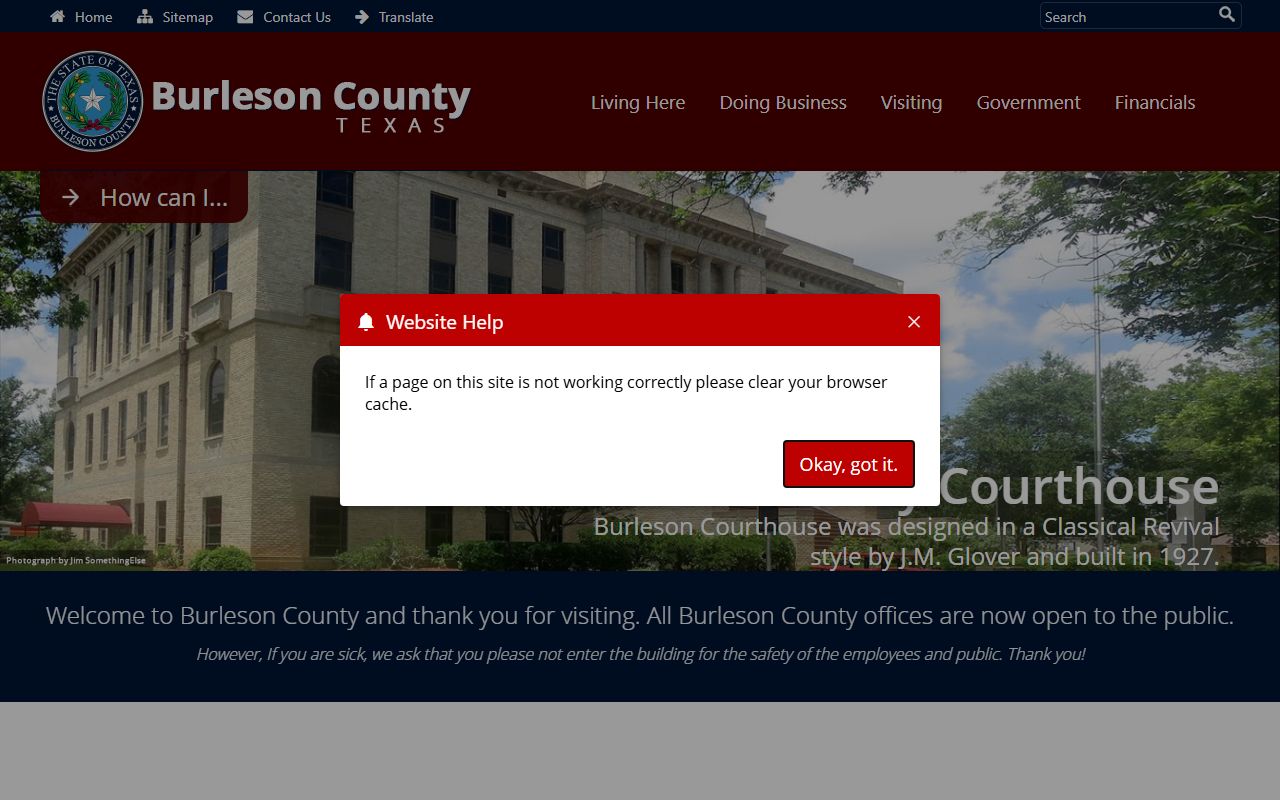 Burleson County Homepage - Burleson County Felony Records
