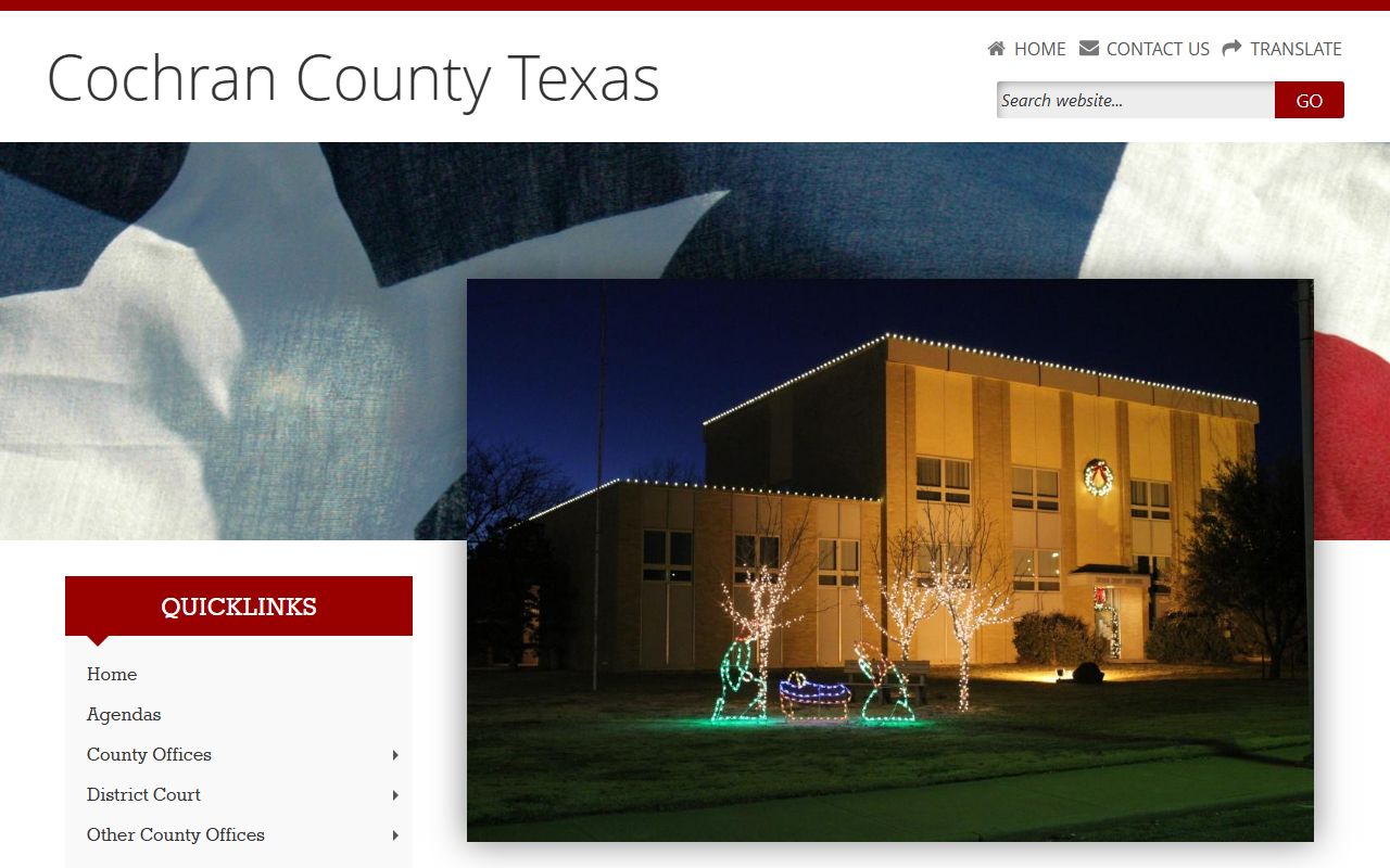 Cochran County official website - Cochran County Felony Records