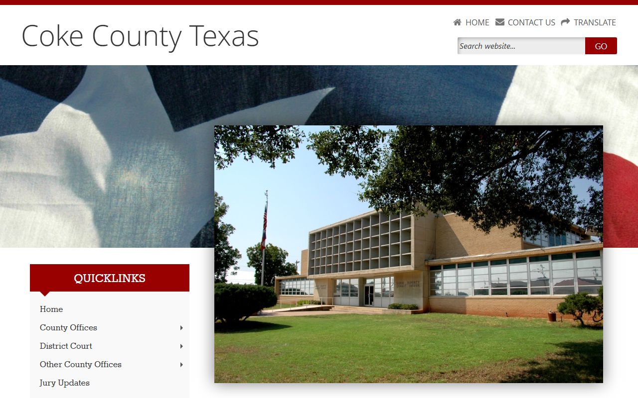 Coke County official website - Coke County Felony Records