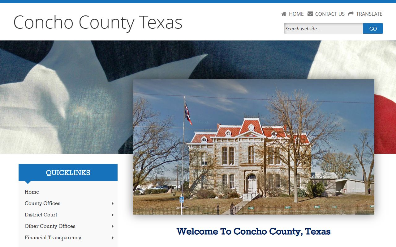 Concho County official website - Concho County Felony Records