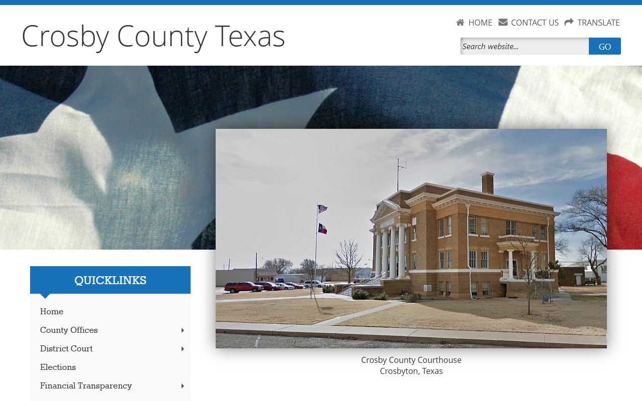 Crosby County official website - Crosby County Felony Records