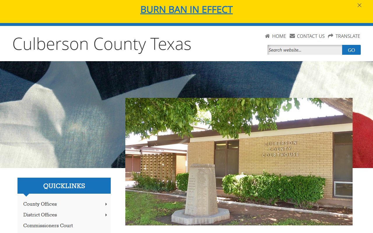 Culberson County official website - Culberson County Felony Records