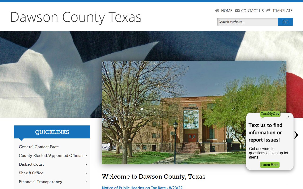 Dawson County official website - Dawson County Felony Records