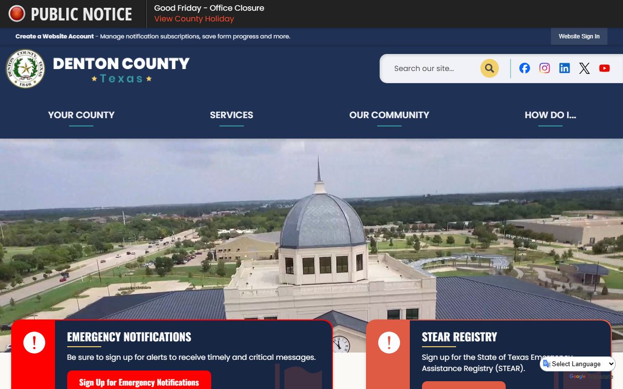 Denton County official website - Denton County Felony Records