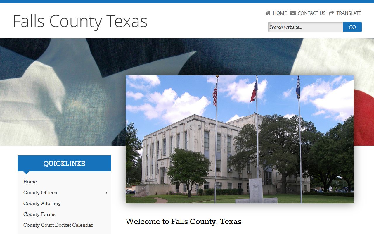 Falls County official website