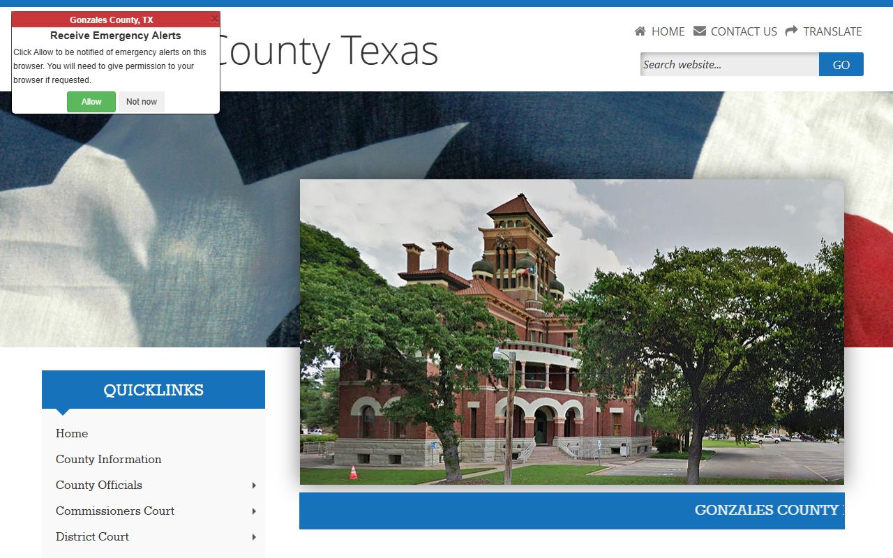 Gonzales County homepage - Gonzales County Felony Records