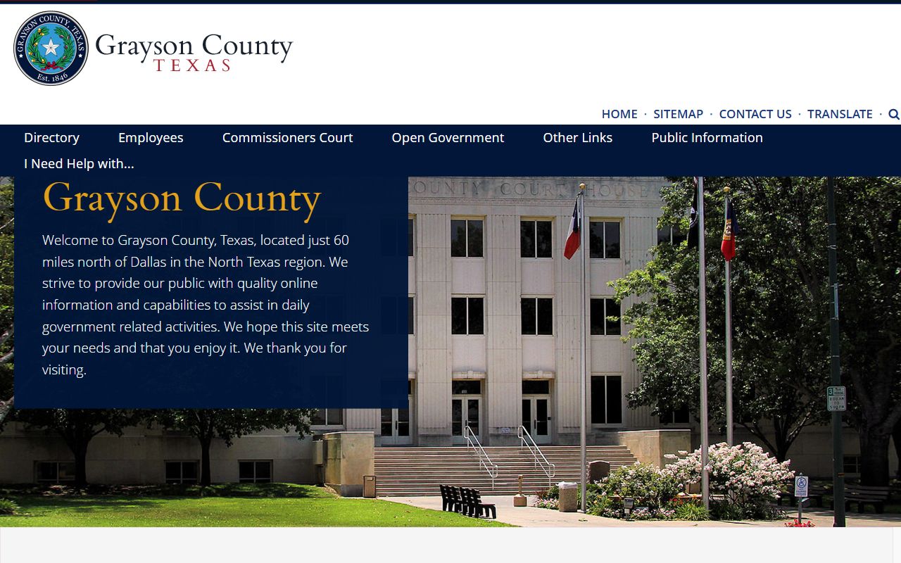 Grayson County homepage - Grayson County Felony Records