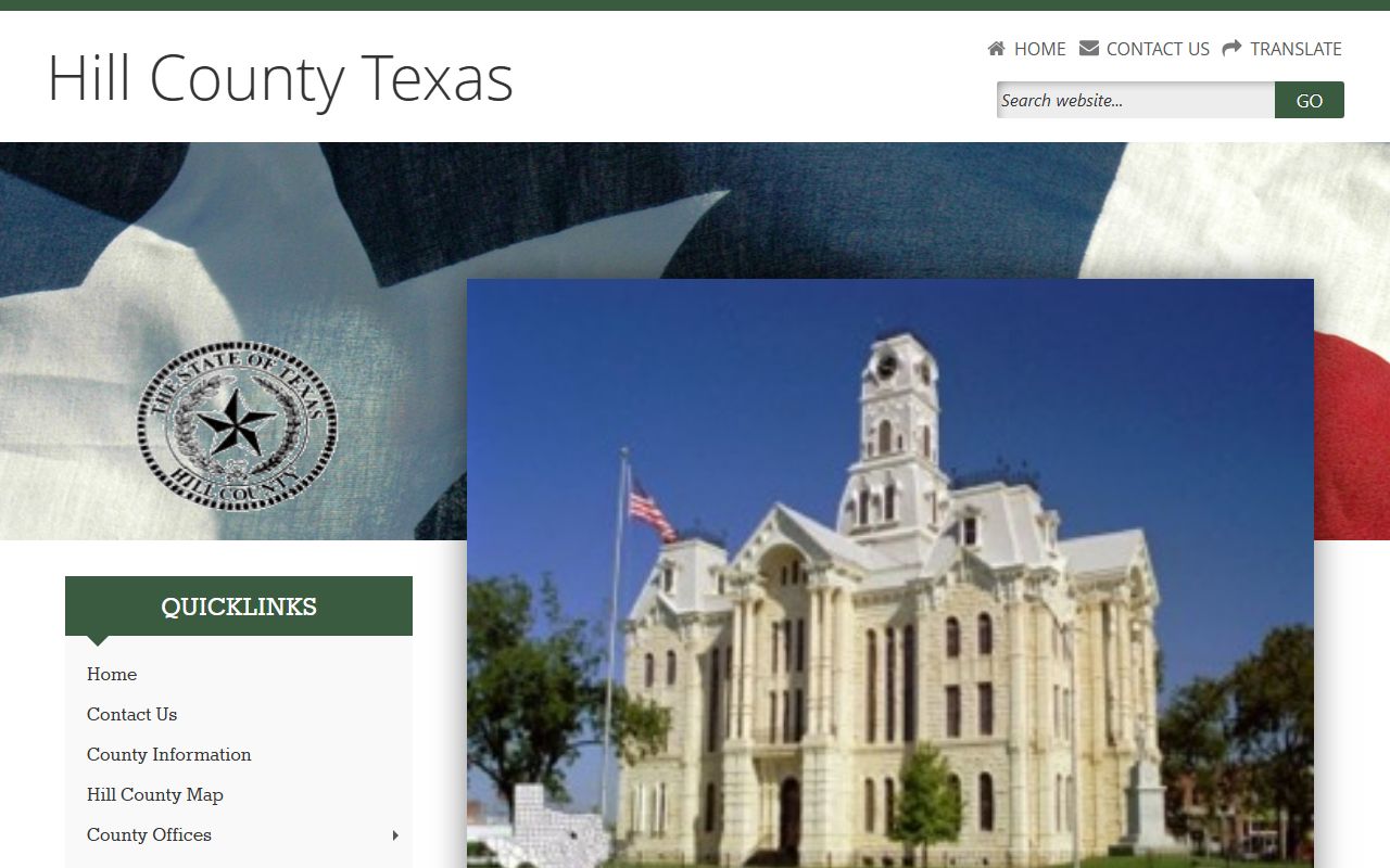 Hill County official website