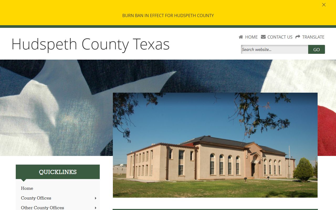 Hudspeth County homepage - Hudspeth County Felony Records