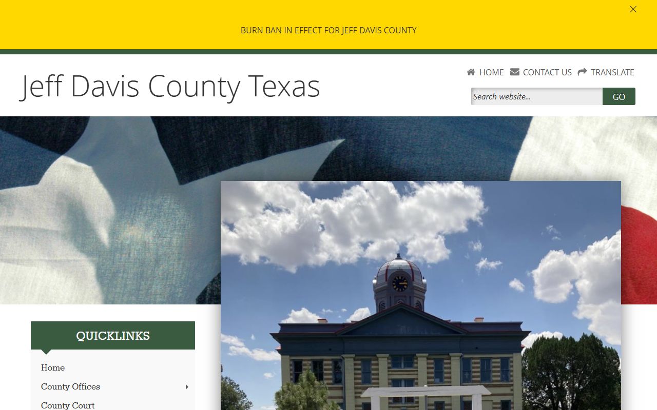 Jeff Davis County official website - Jeff Davis County Felony Records