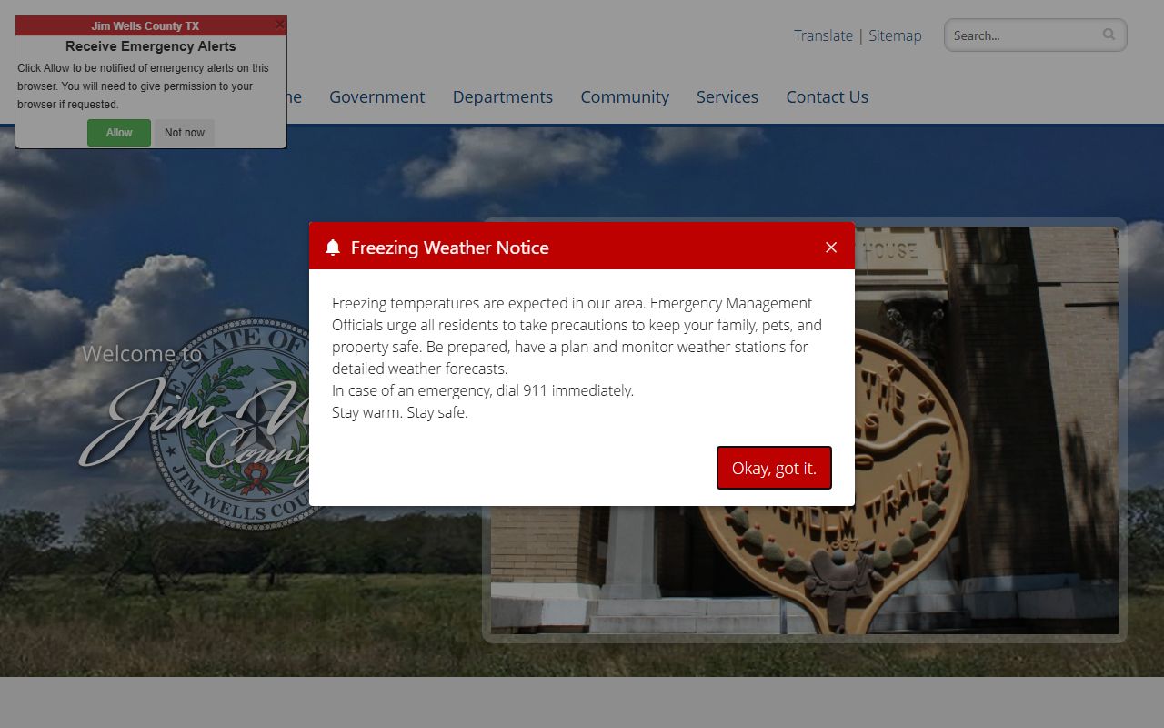 Jim Wells County official website - Jim Wells County Felony Records