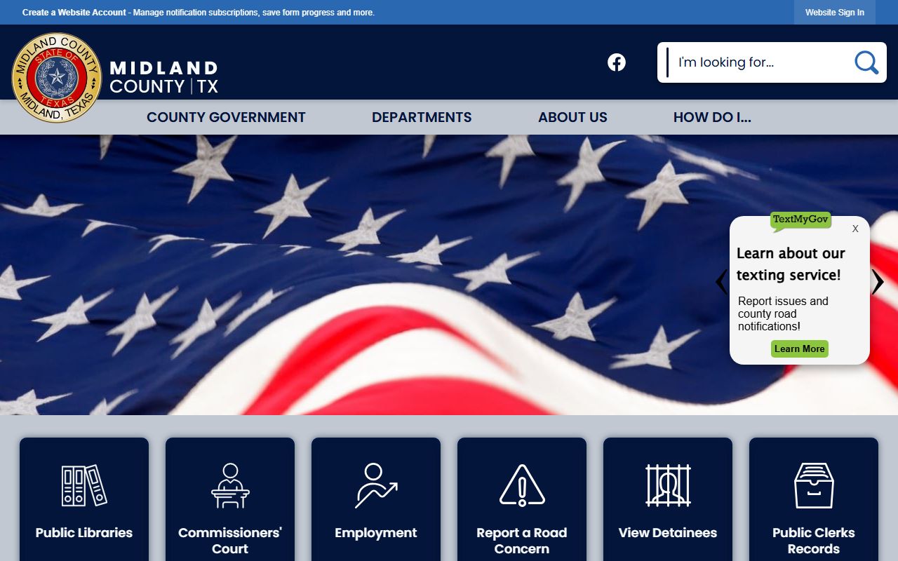 Midland County official website - Midland County Felony Records