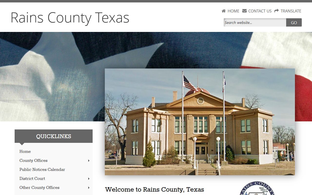Rains County homepage - Rains County Felony Records