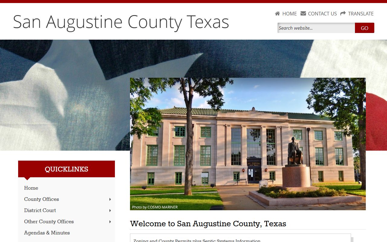 San Augustine County official website