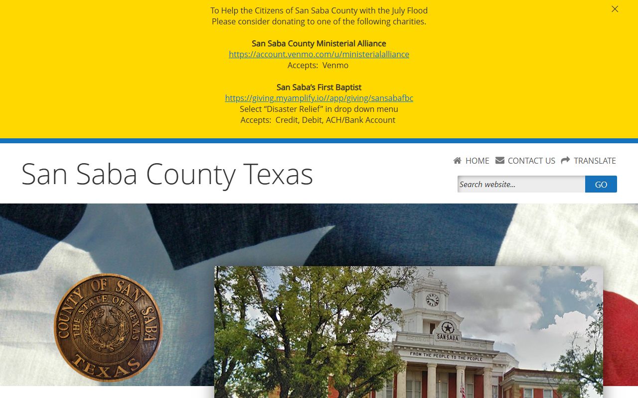 San Saba County official website