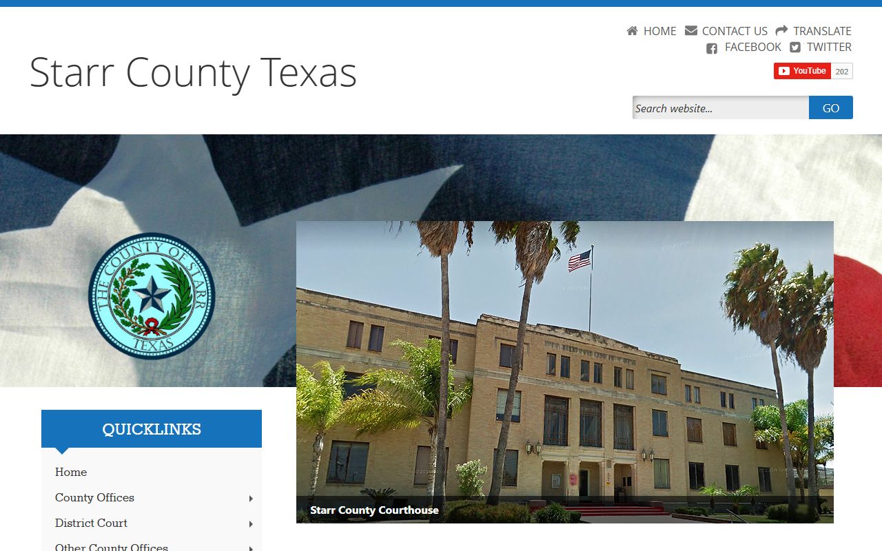 Starr County government homepage