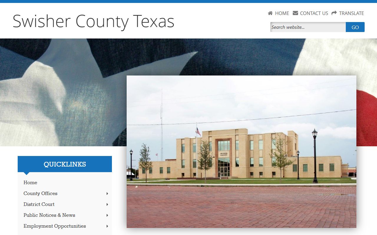 Swisher County government homepage