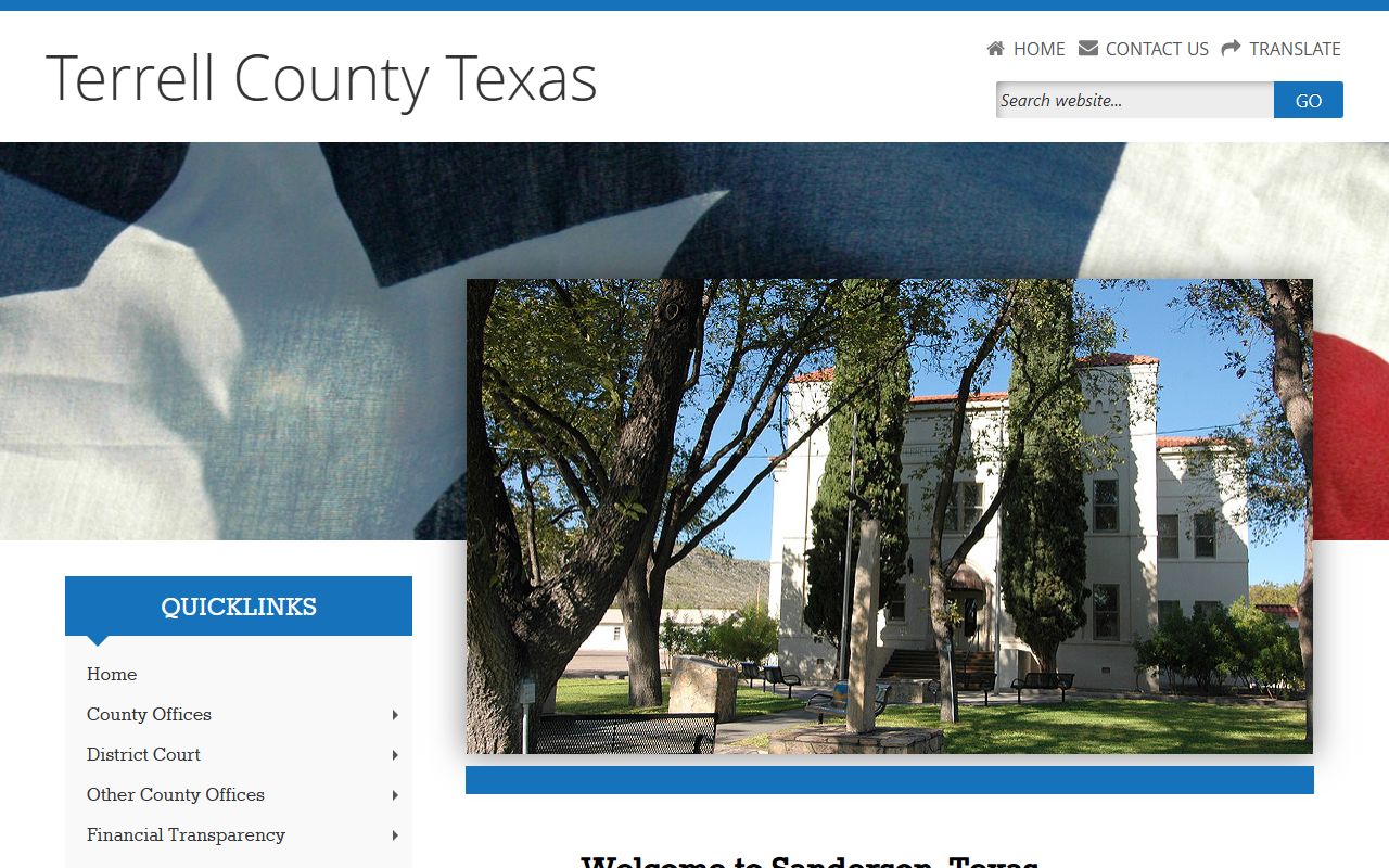Terrell County government homepage