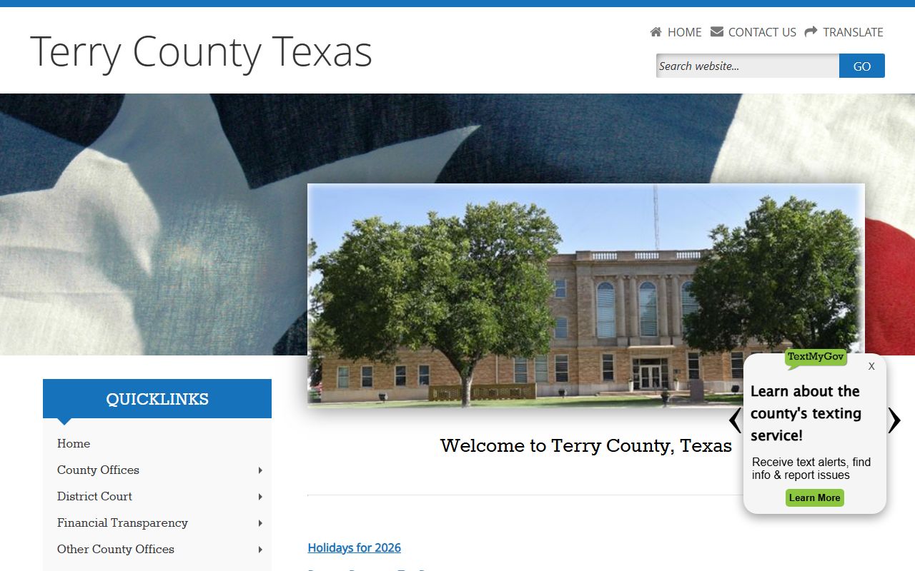 Terry County government homepage