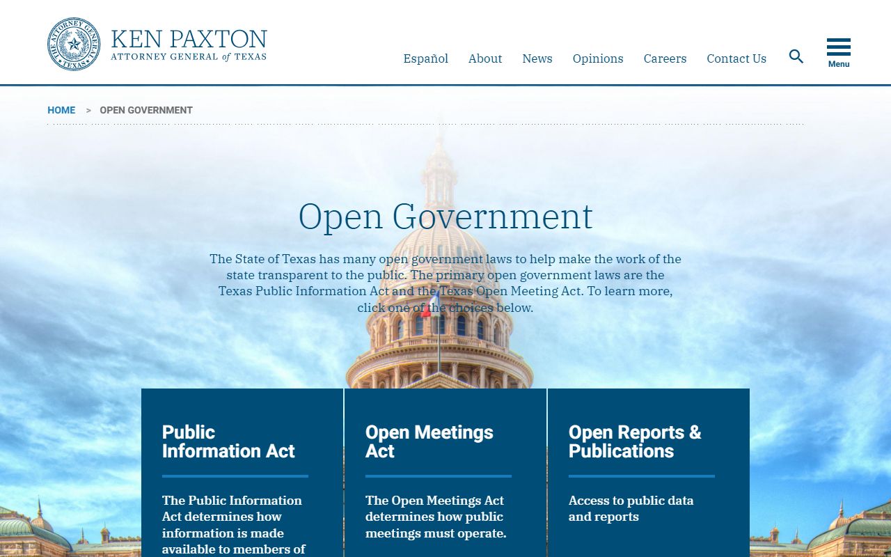 Texas AG Open Government - Texas Felony Records