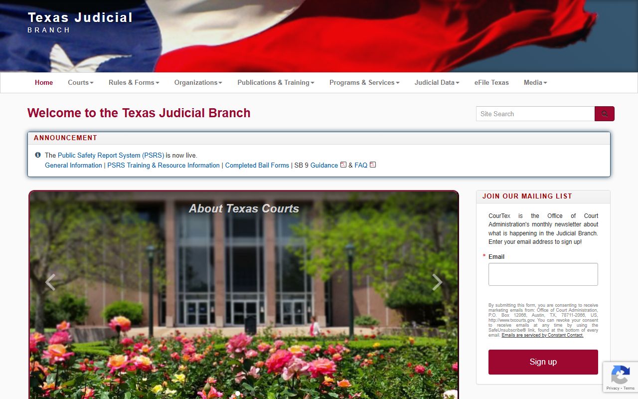 Texas Judicial Branch Homepage - Texas Felony Records